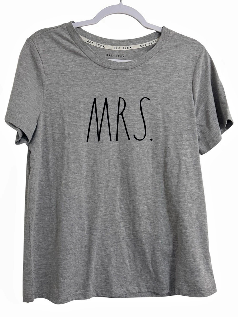 Rae Dunn MRS Graphic Tee Gray Large